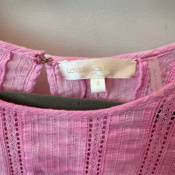 LOVESHACKFANCY NATASHA DRESS PINK - Picture 3 of 4